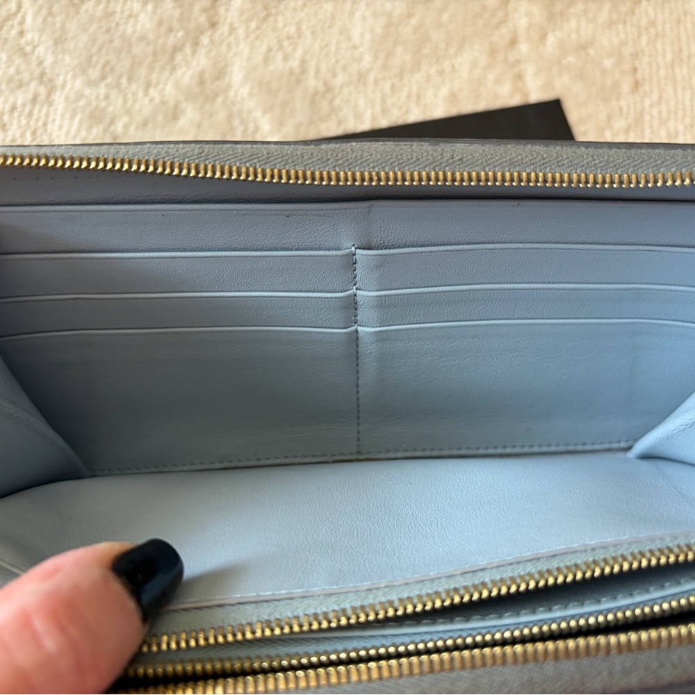 Celine Gray Leather Wallet - Picture 2 of 3